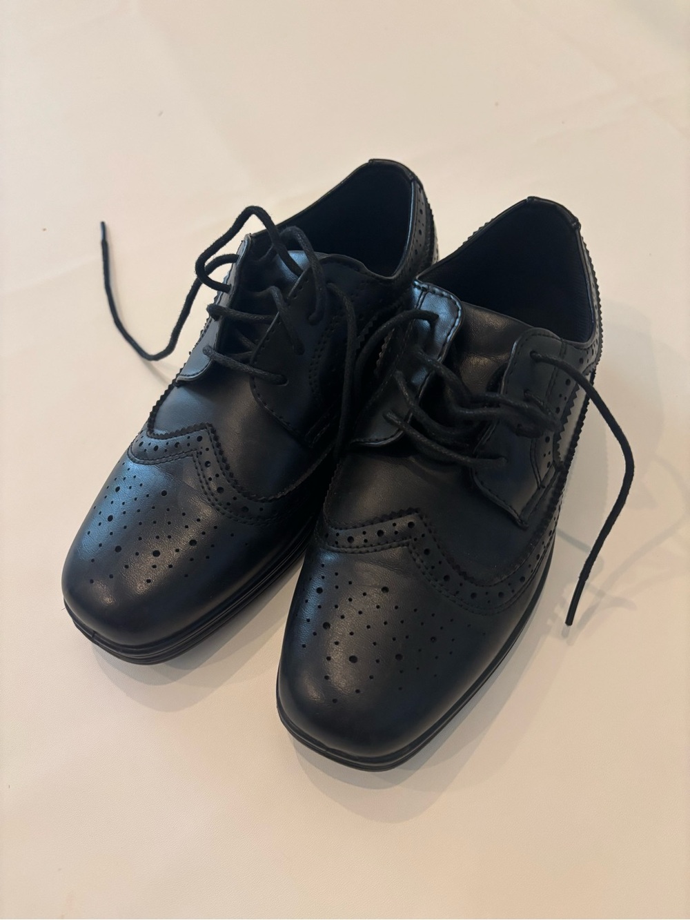 Deer Stags Black Wingtip Brogue Lace-Up Oxfords